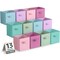 Sorbus Large 13" Storage Bins - 12 Pack Sturdy Collapsible Fabric Storage Cubes with Handle